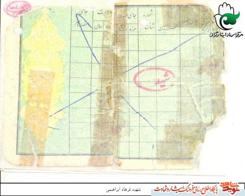 شناسنامه شهید شناسنامه شهید