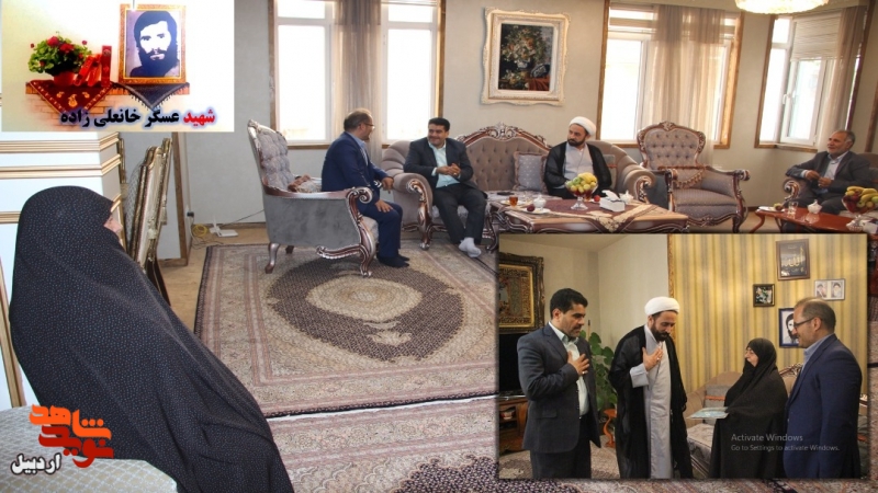 دیدار رئیس کل دادگستری اردبیل با خانواده شهدا