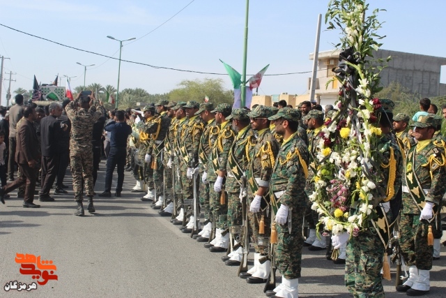 تشییع پیکر مطهر شهید «سعید مریدی» در بخش رودخانه از توابع شهرستان رودان