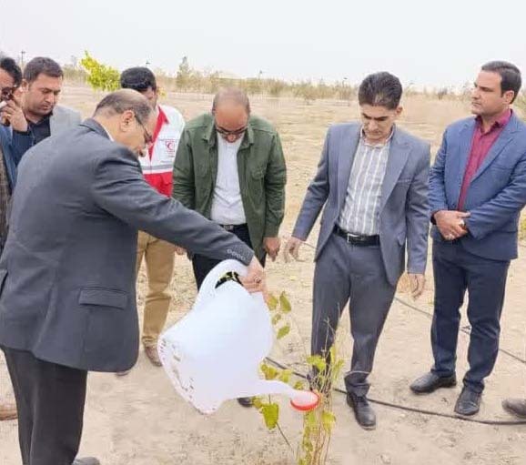 کاشت نهال به نام و یاد شهدا