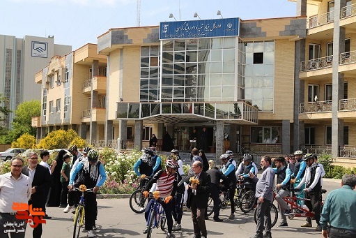 کاروان دوچرخه‌سواری جانبازان بصیر آذربایجان شرقی به حرم مطهر امام (ره)