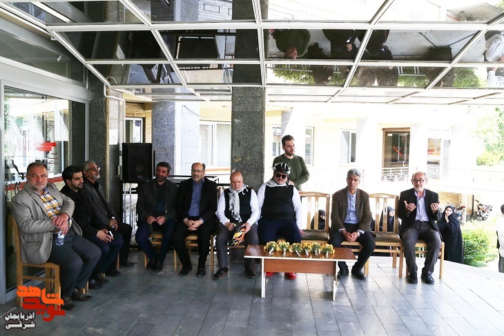 کاروان دوچرخه‌سواری جانبازان بصیر آذربایجان شرقی به حرم مطهر امام (ره)