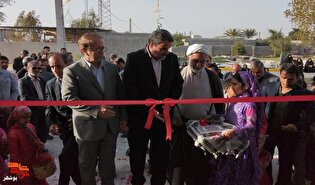 افتتاح گلزار شهید تک مزاری با حضور فرماندار دیر...