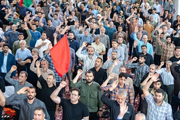 خروش ضد صهیونیستی مردم اراک علیه جنایات ددمنشانه رژیم صهیونی