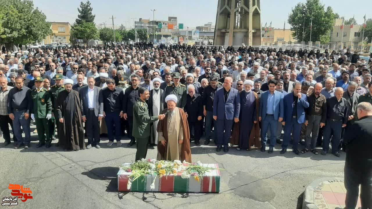 تشییع پیکر شهید خدایی در شاهین‌دژ