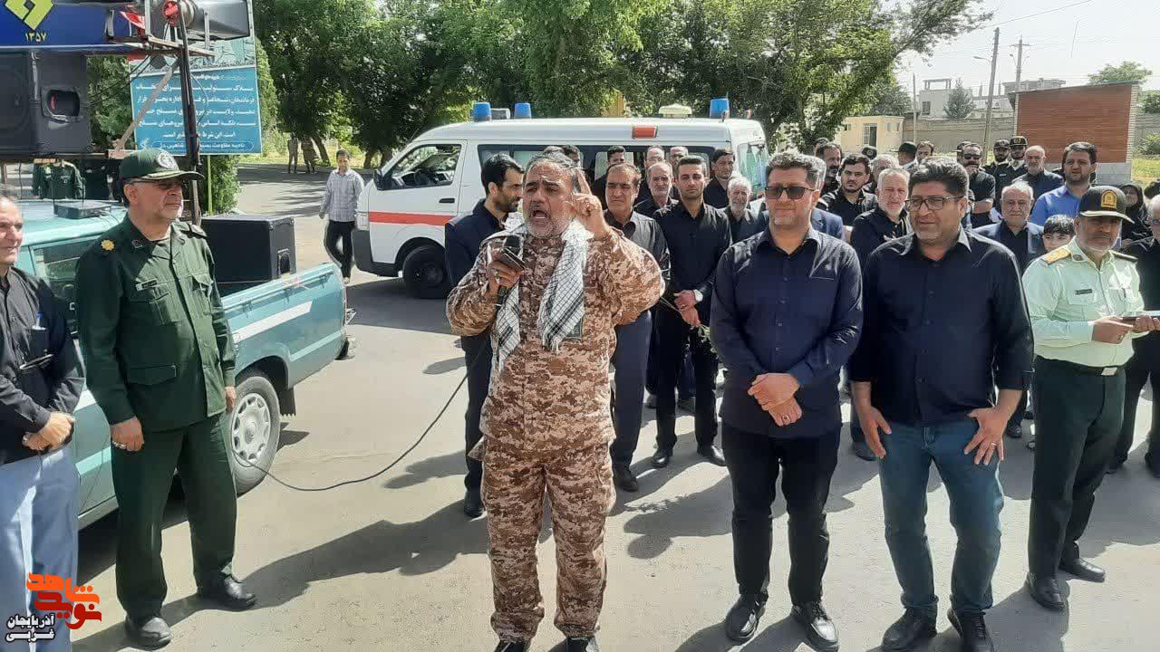تشییع پیکر شهید خدایی در شاهین‌دژ