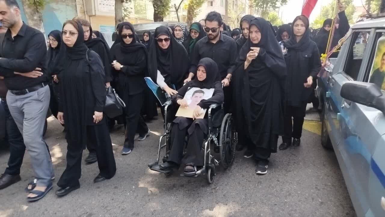 پیکر شهید «صدیقی صابر» در آستانه اشرفیه تشییع و تدفین شد
