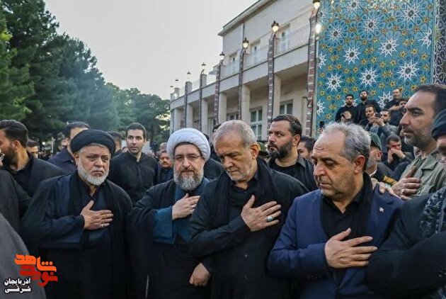رئیس جمهور مهمان عزاداری ساختمان استانداری در تبریز شد