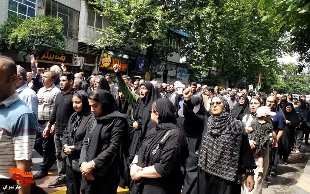 تصاویر/ تشییع پیکر مطهر شهید والامقام «محمد نشومی» در ساری
