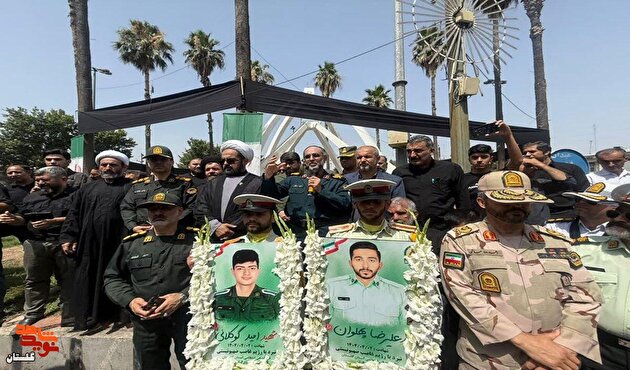 گزارش تصویری / مراسم تشییع پیکر مطهر شهیدان مدافع وطن در علی‌آباد کتول
