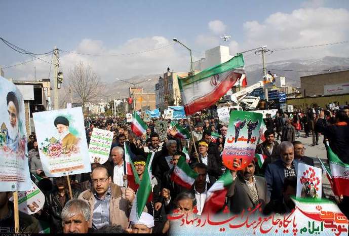 حضور جامعه ایثارگری در راهپیمایی 22 بهمن 