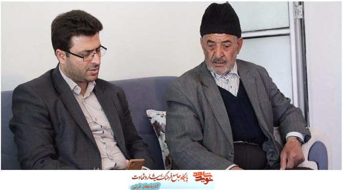 دیدار و مصاحبه رئیس بنیاد شهید پلدشت از پدر شهید ذوالفقار علیزاده