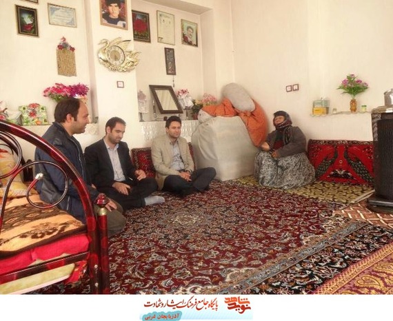 
دیدار و تجلیل مسئولین شوط از پدر شهید محمد عبادی
