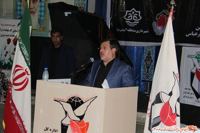 سخنرانی استاندار محترم استان هرمزگان در مراسم مهمانی لاله ها در گلزار شهدای بندرعباس