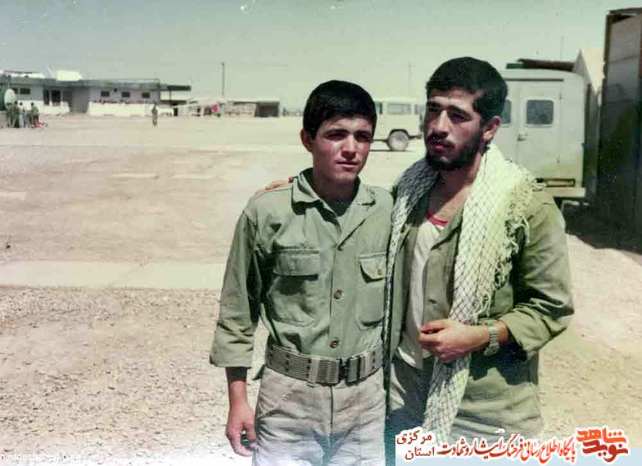 از چپ: شهید مهدی خدیمی - محمد پولادوند