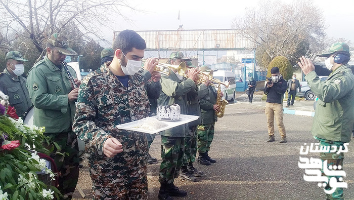 تشییع و تدفین پیکر مطهر ۲ شهید گمنام در دانشگاه فرهنگیان کردستان