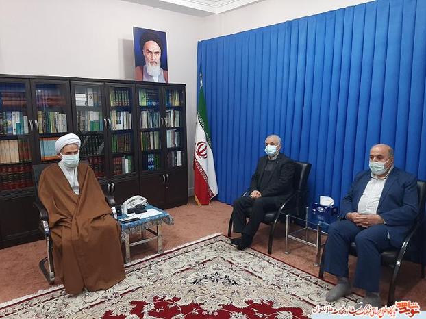 ديدار مهندس اوحدى با حجت الاسلام لايينى نماينده ولى فقيه در مازندران
