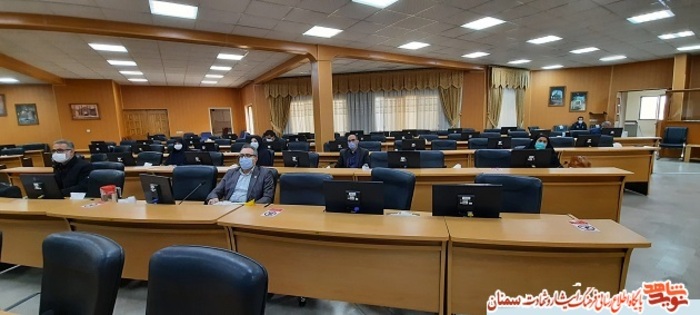 جلسه شورای ترویج فرهنگ ایثار و شهادت استان سمنان- دوازدهم اسفند۹۹ استانداری سمنان 