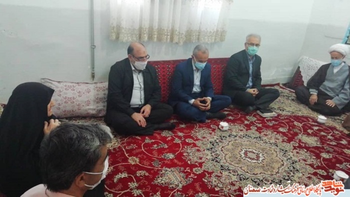 دیدار مسئولین بنیاد شهید استان سمنان با خانواده معزز شهید گرانقدر محمد باقری- دوازدهم خرداد ۱۴۰۰ شهر بیارجمند