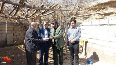 دیدار رئیس بنیاد شهید شهرستان دامغان با جانباز حسن فولادیان- پانزدهم اسفندماه ۱۴۰۱ منطقه تویهدروار شهرستان دامغان