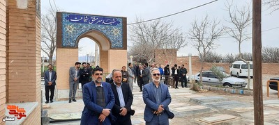 زیارت دوره‌ای گلزارهای شهدا به مناسبت روز بزرگداشت شهید- گلزار شهدای روستای رکن‌آباد شهرستان سمنان
