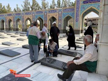 تجدید میثاق خادمیاران رضوی با آرمان‌های والای شهدا- چهارم خرداد ۱۴۰۴ گلزار شهدای فردوس‌رضای شهرستان دامغان